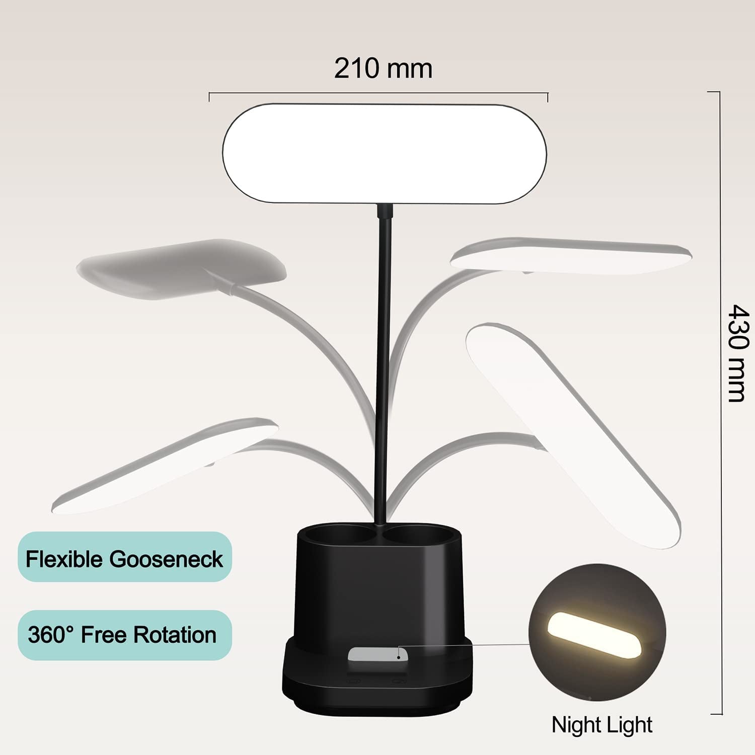 Small Desk Lamps with Pen Holder